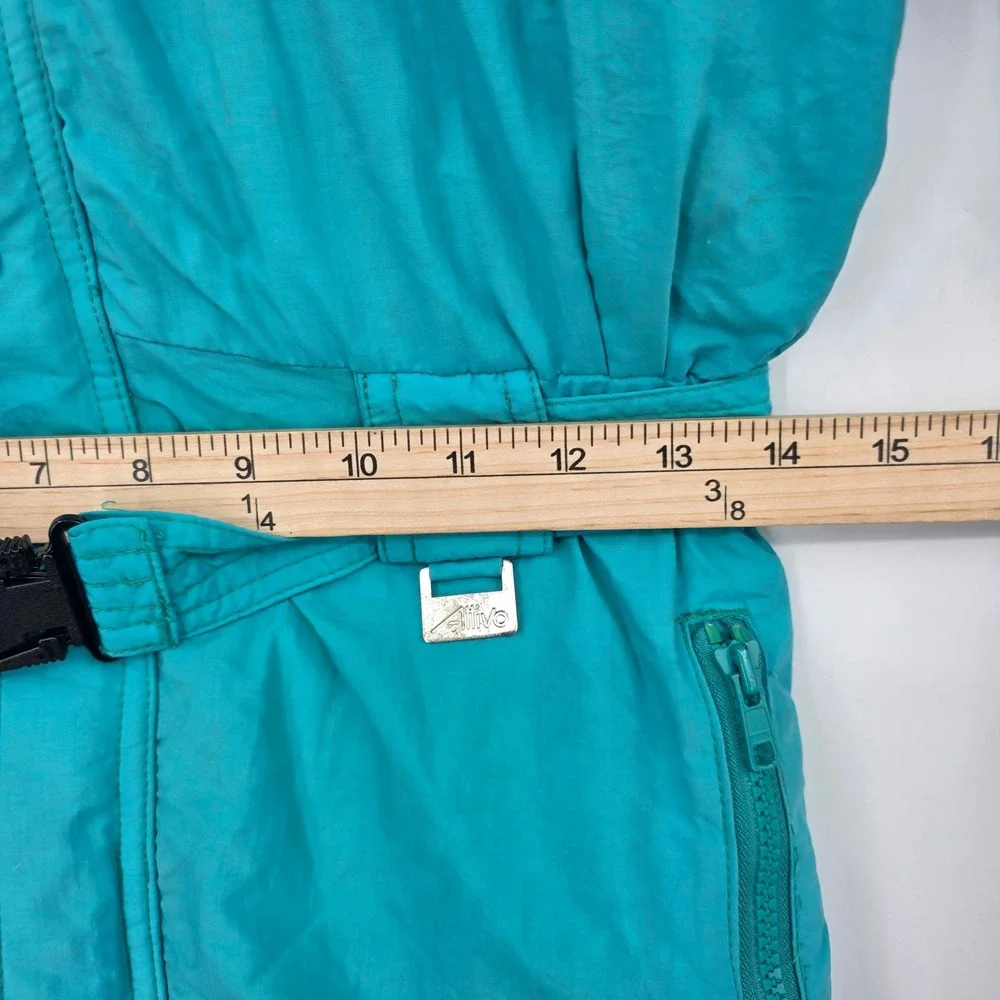 Vintage Club Attivo Ski Suit Teal Purple Pink Colorblock Boys 12 Retro 80s 90s